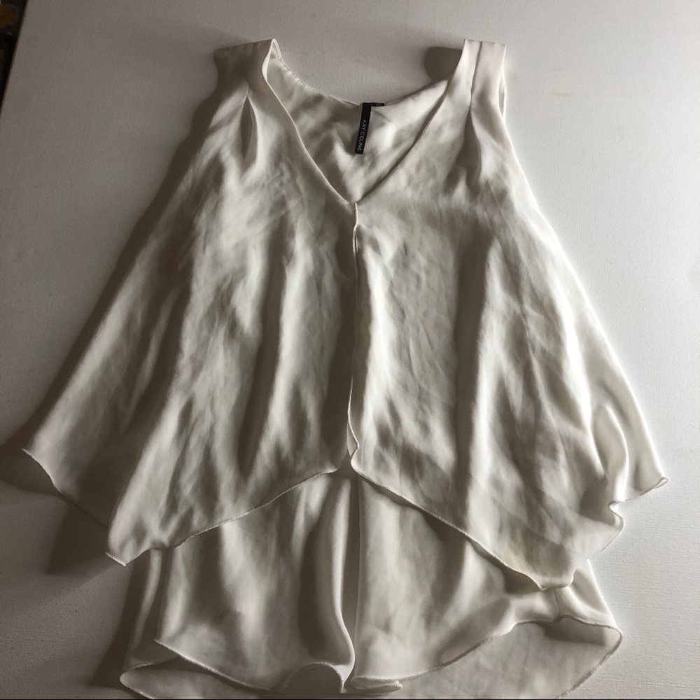 Kay Celine sleeveless layered blouse